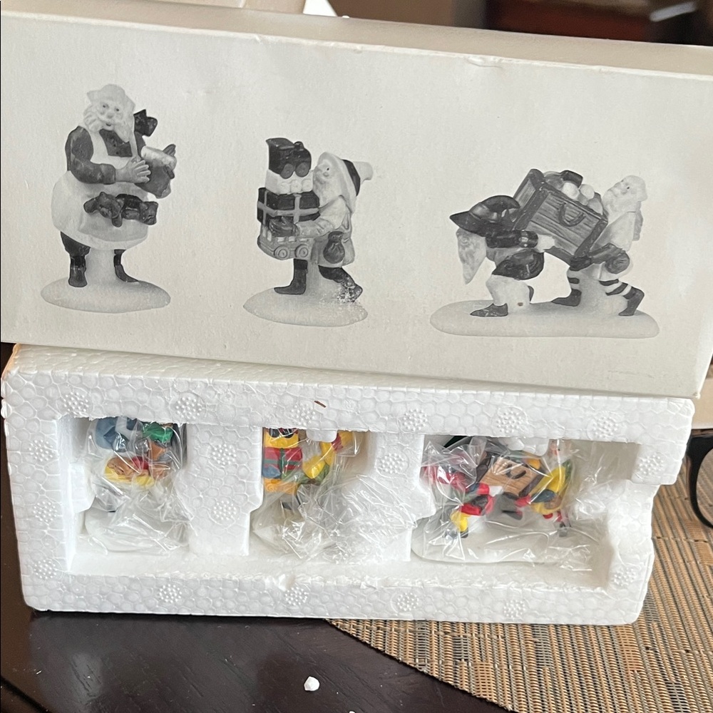 Department 56 toy maker elves set of three new